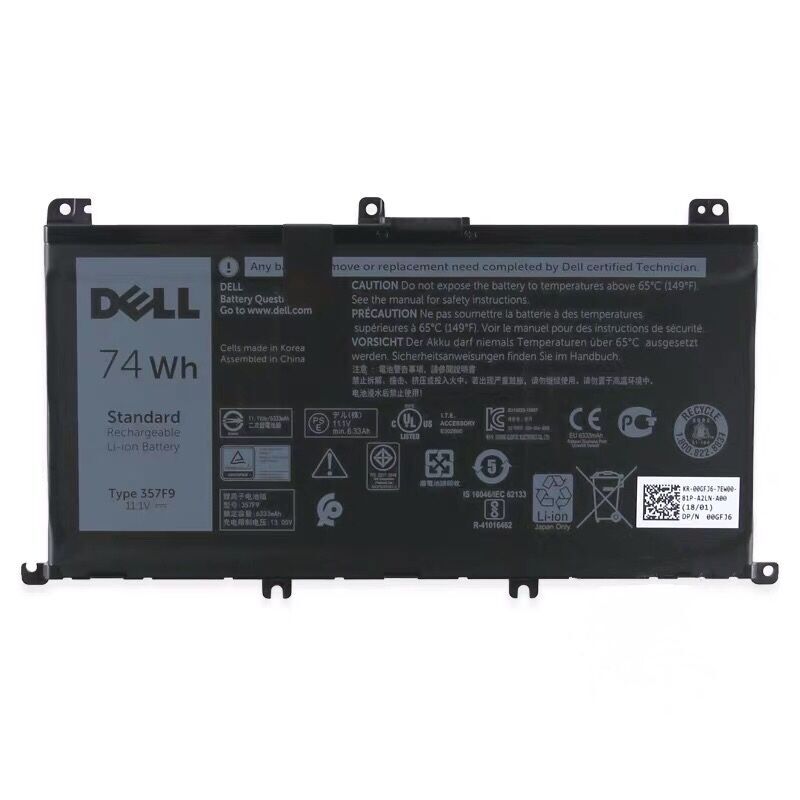 Akku 74Wh Dell Inspiron 15 7000 Series 7559